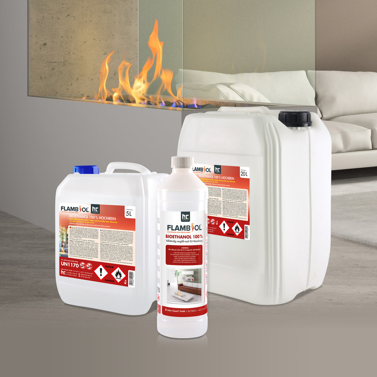Bioéthanol Premium DTPSOFT Pour Cheminée - 20L (2x10L) - 100% Pur