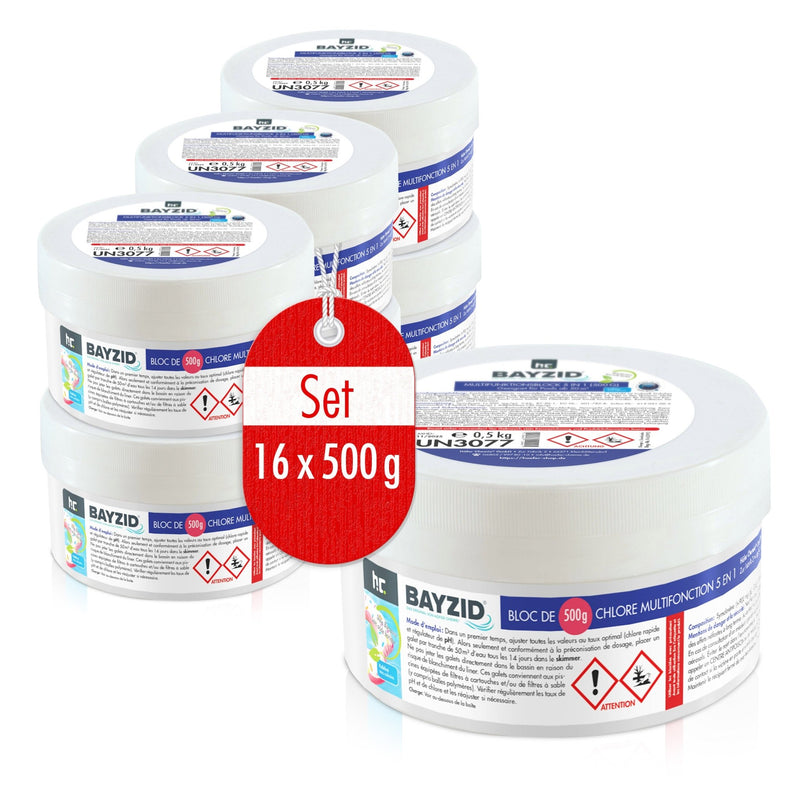 500 g BAYZID® Multiblock 5in1 für Pools - Höfer Chemie GmbH