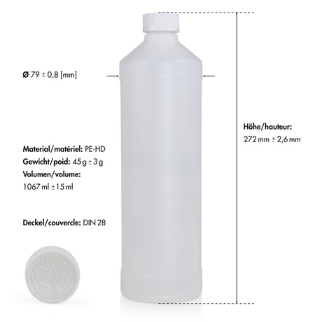 Bouteille de 1 L nature