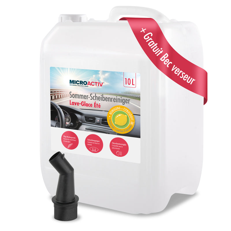 10 L MICROACTIV® Sommer-Scheibenreiniger – anwendungsfertig