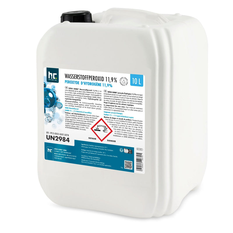 10 L Höfer Chemie® Wasserstoffperoxid 11,9% in Kanister - Höfer Chemie GmbH