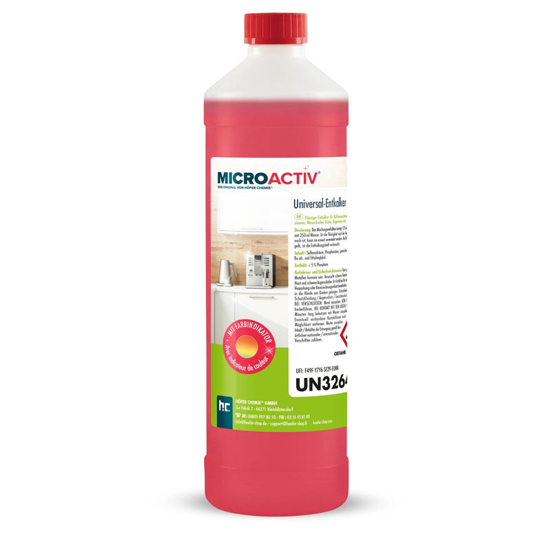 1 L Microactiv® Universal Entkalker mit Farbindikator - Höfer Chemie GmbH