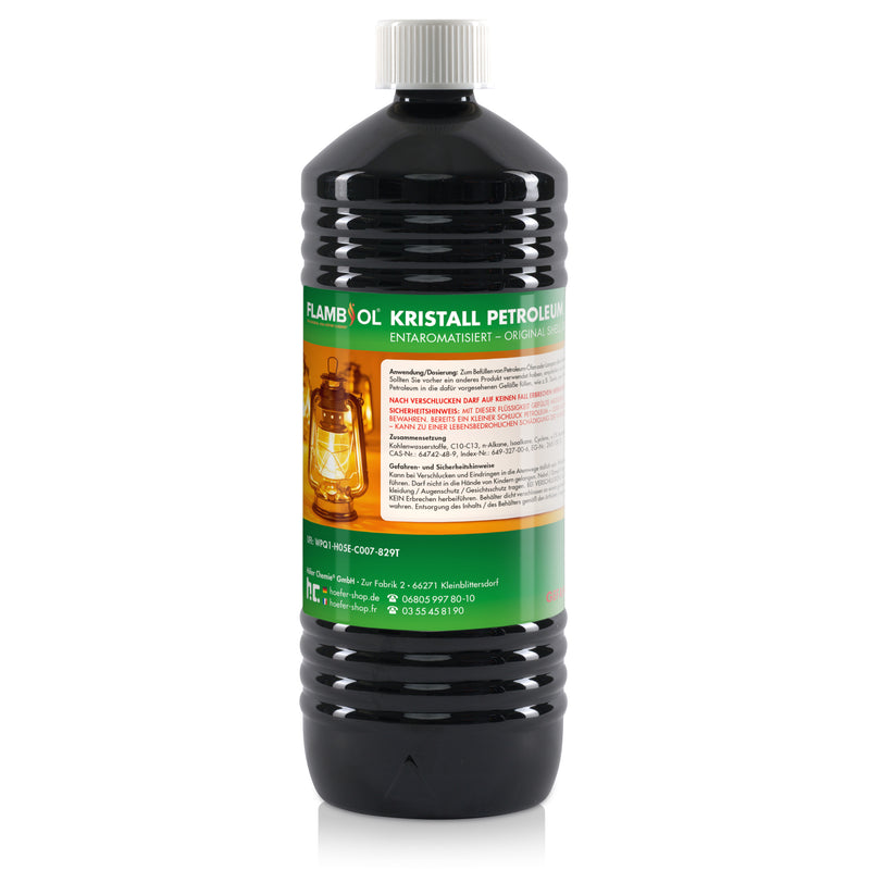Pétrole de chauffage FLAMBIOL® en bouteille de 1 L