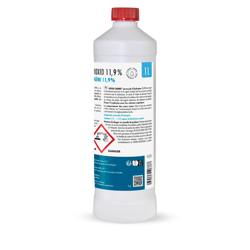 1 L Höfer Chemie® Wasserstoffperoxid 11,9% in Flaschen - Höfer Chemie GmbH