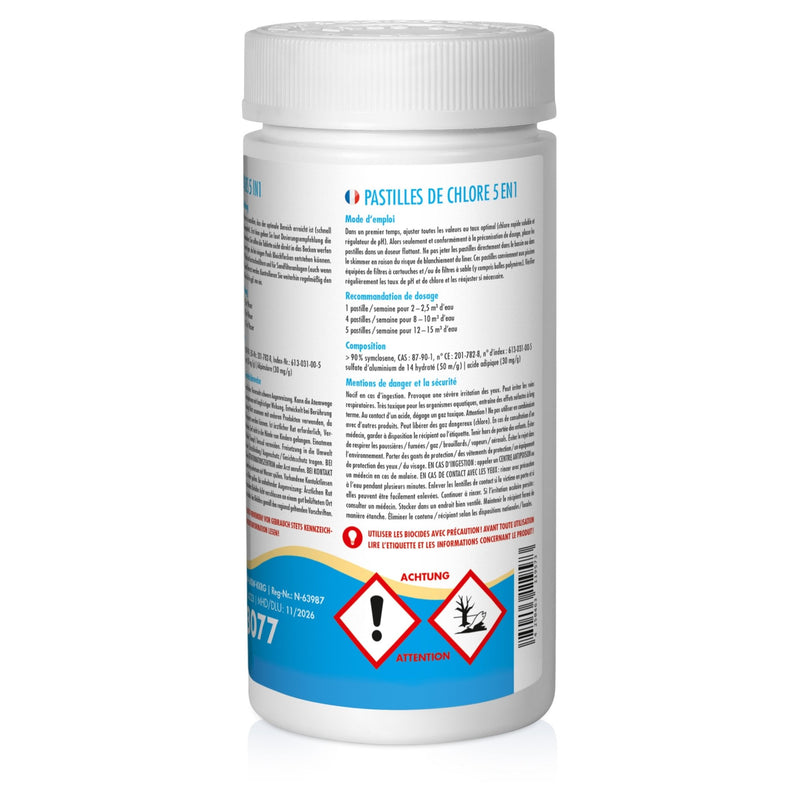 1 kg BAYZID® Multitabs 20g 5in1 für Pools - Höfer Chemie GmbH