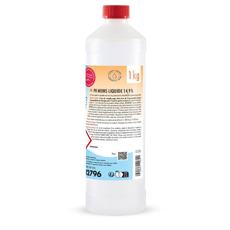1 kg BAYZID® pH Minus flüssig 14,9% für Pools in Flaschen - Höfer Chemie GmbH