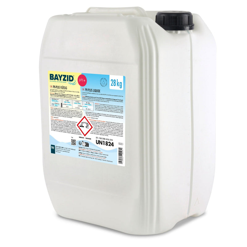 28 kg BAYZID® pH Plus flüssig für Pools in großen Kanistern - Höfer Chemie GmbH