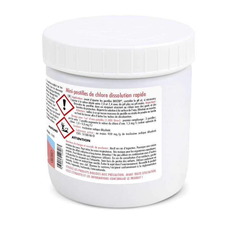 500 g BAYZID® Mini - Chlortabs 2,7 g für kleine Pools - Höfer Chemie GmbH