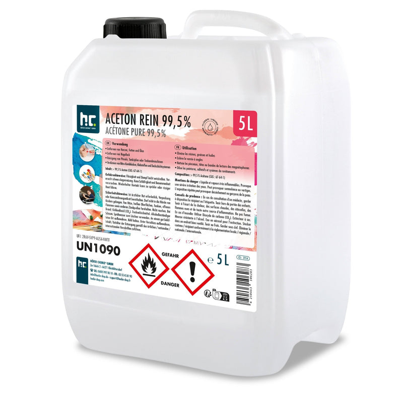 5 L Höfer Chemie® Aceton rein 99,5% in Kanister - Höfer Chemie GmbH