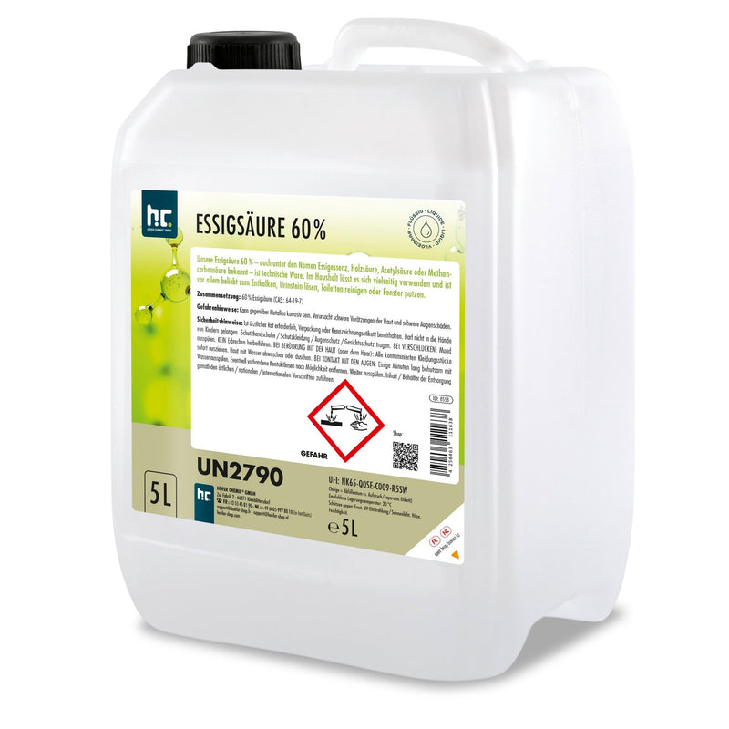 5 L Höfer Chemie® Essigsäure 60% in Kanistern - Höfer Chemie GmbH