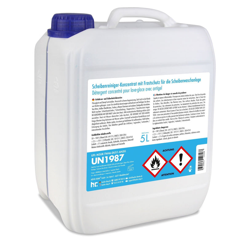 5 L Premium Scheiben Frostschutz - 60 Grad Konzentrat - Höfer Chemie GmbH