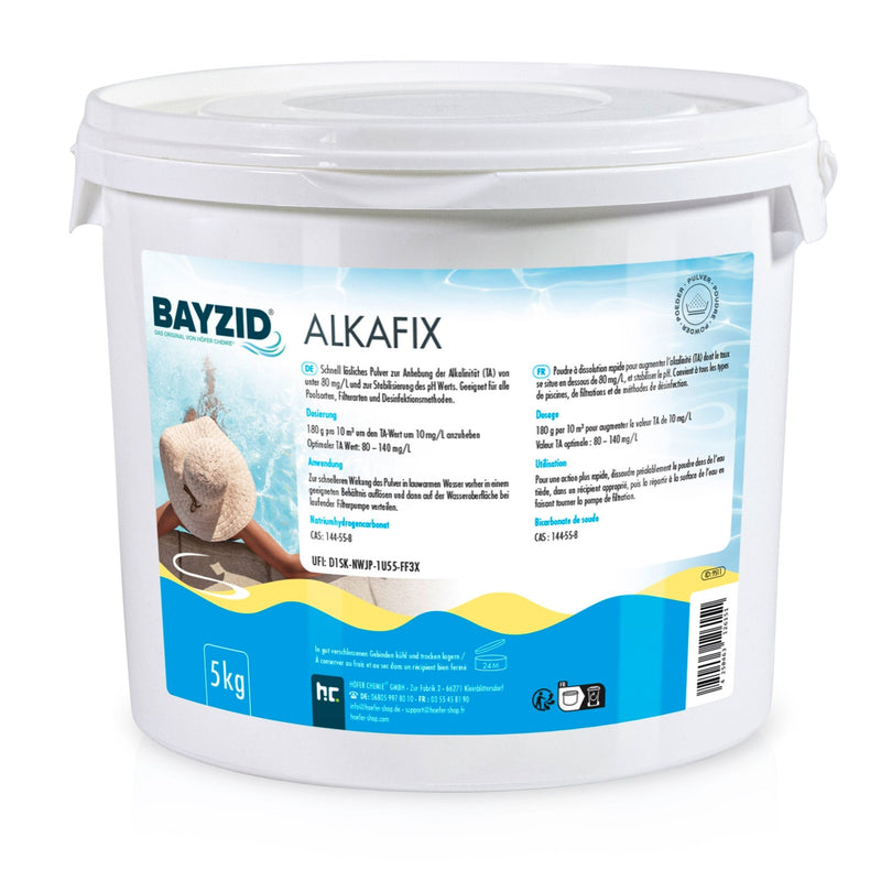 5 kg BAYZID® Alkafix zur Anhebung der Alkalinität (TA) in Eimer - Höfer Chemie GmbH
