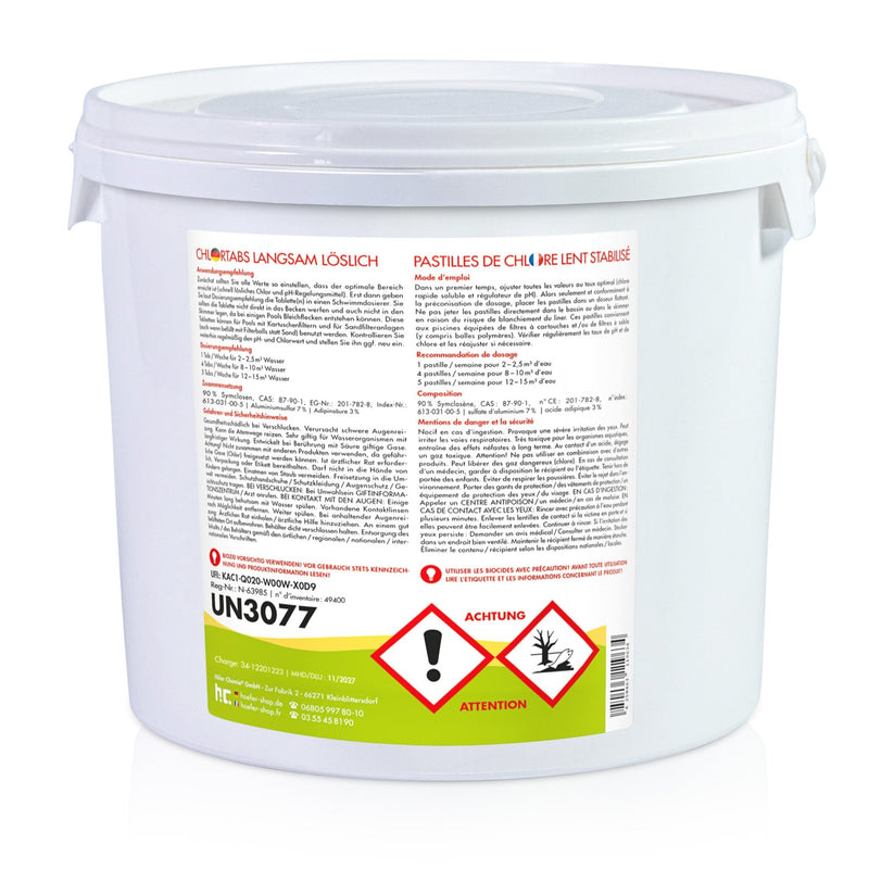 5 kg BAYZID® Chlortabs 20g langsam löslich im Eimer - Höfer Chemie GmbH