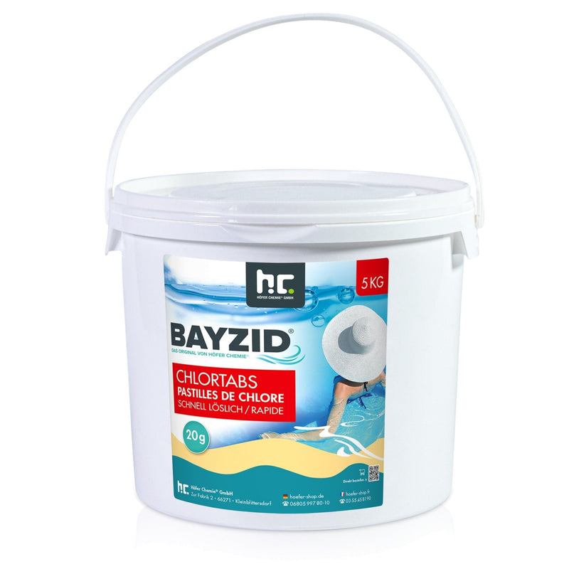 5 kg BAYZID® Chlortabs 20g schnell löslich im Eimer - Höfer Chemie GmbH