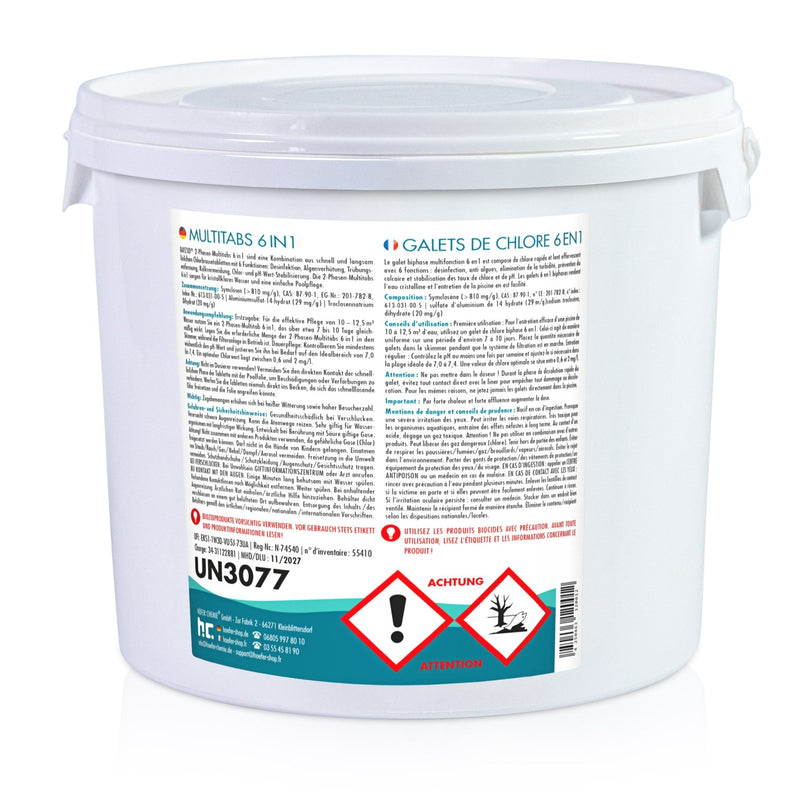 5 kg BAYZID® 2 - Phasen - Multitabs 200g 6in1 im Eimer - Höfer Chemie GmbH