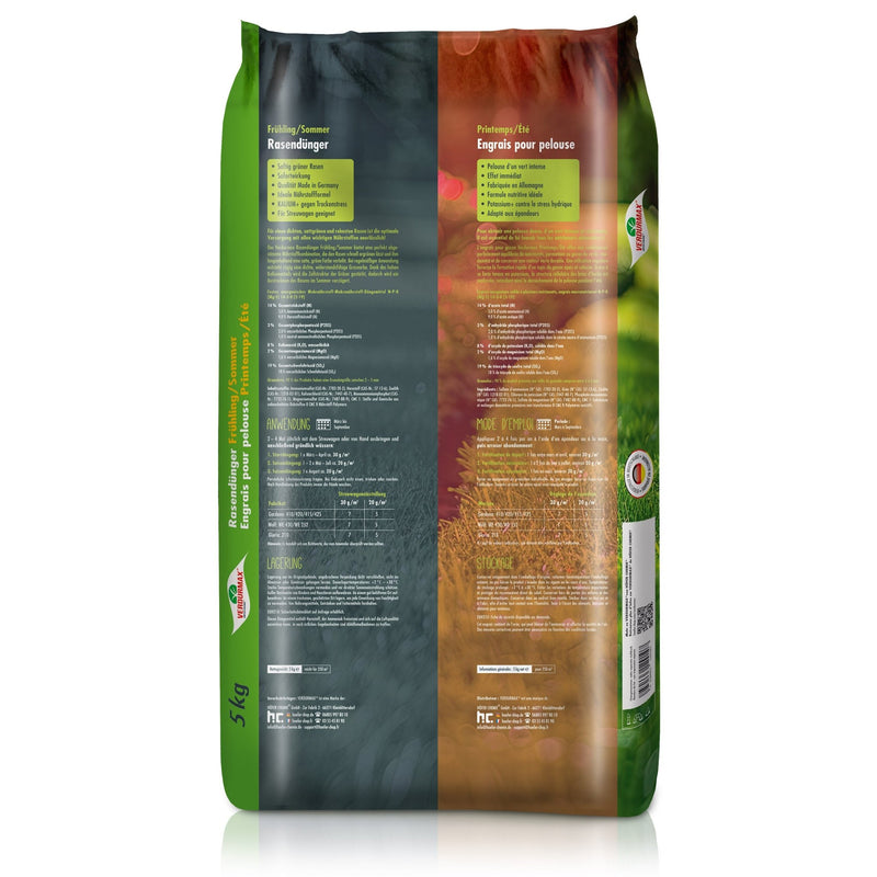 5 kg VERDURMAX® Rasendünger Frühling / Sommer - Höfer Chemie GmbH