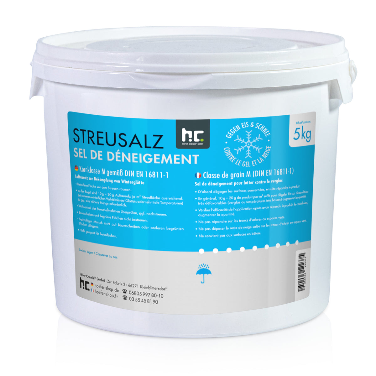 5 kg Streusalz Kornklasse M– Höfer Chemie GmbH