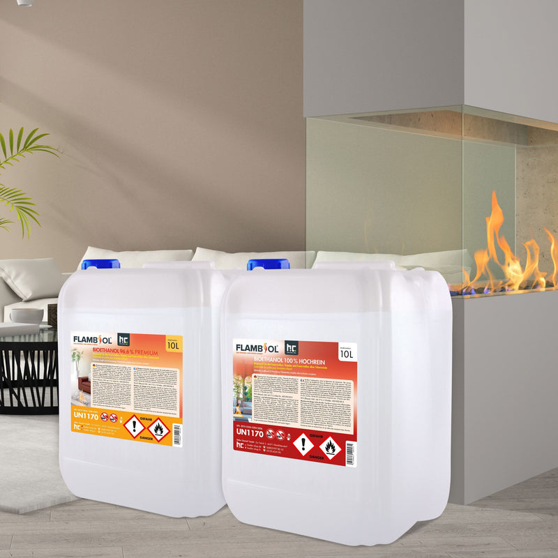 2x10 L bio-ethanolmonsterset