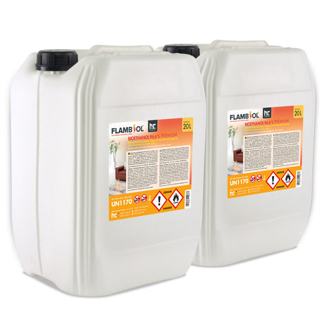 Bioéthanol à 96,6 % dénaturé FLAMBIOL® en bidon de 20 L