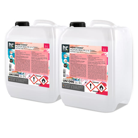 Acétone pur 99,5% Höfer Chemie® en bidon de 5 L