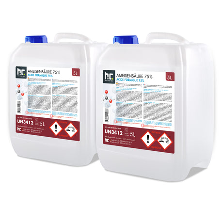 Acide formique 75% Höfer Chemie® qualite technique en bidon de 5 L