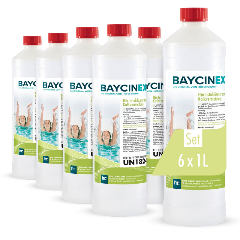 1 L BAYCINEX® Härtestabilisator zur Kalkvermeidung in Flaschen - Höfer Chemie GmbH