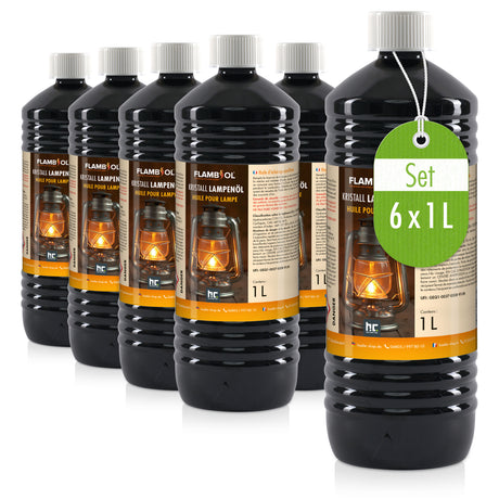 Huile de paraffine pour lampe FLAMBIOL® - inodore en bouteille de 1 L