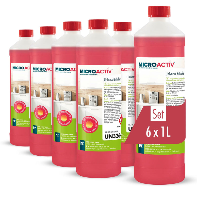 1 L Microactiv® Universal Entkalker mit Farbindikator - Höfer Chemie GmbH