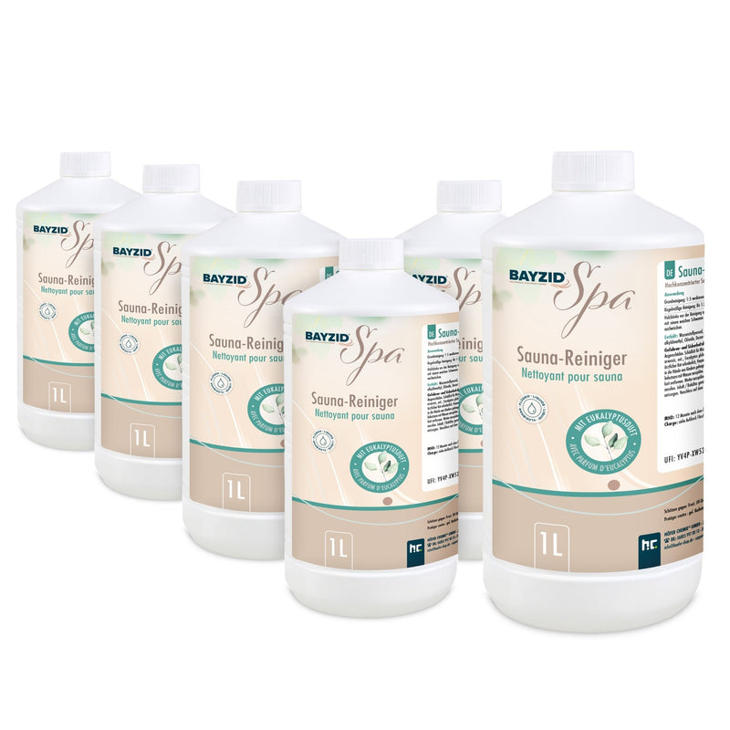 1 L BAYZID® SPA Saunareiniger mit Eukalyptusduft - hochkonzentriertes Reinigungsmittel - Höfer Chemie GmbH