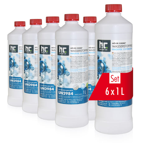 Péroxyde d'hydrogène 11,9 % Höfer Chemie® en bouteille de 1 L