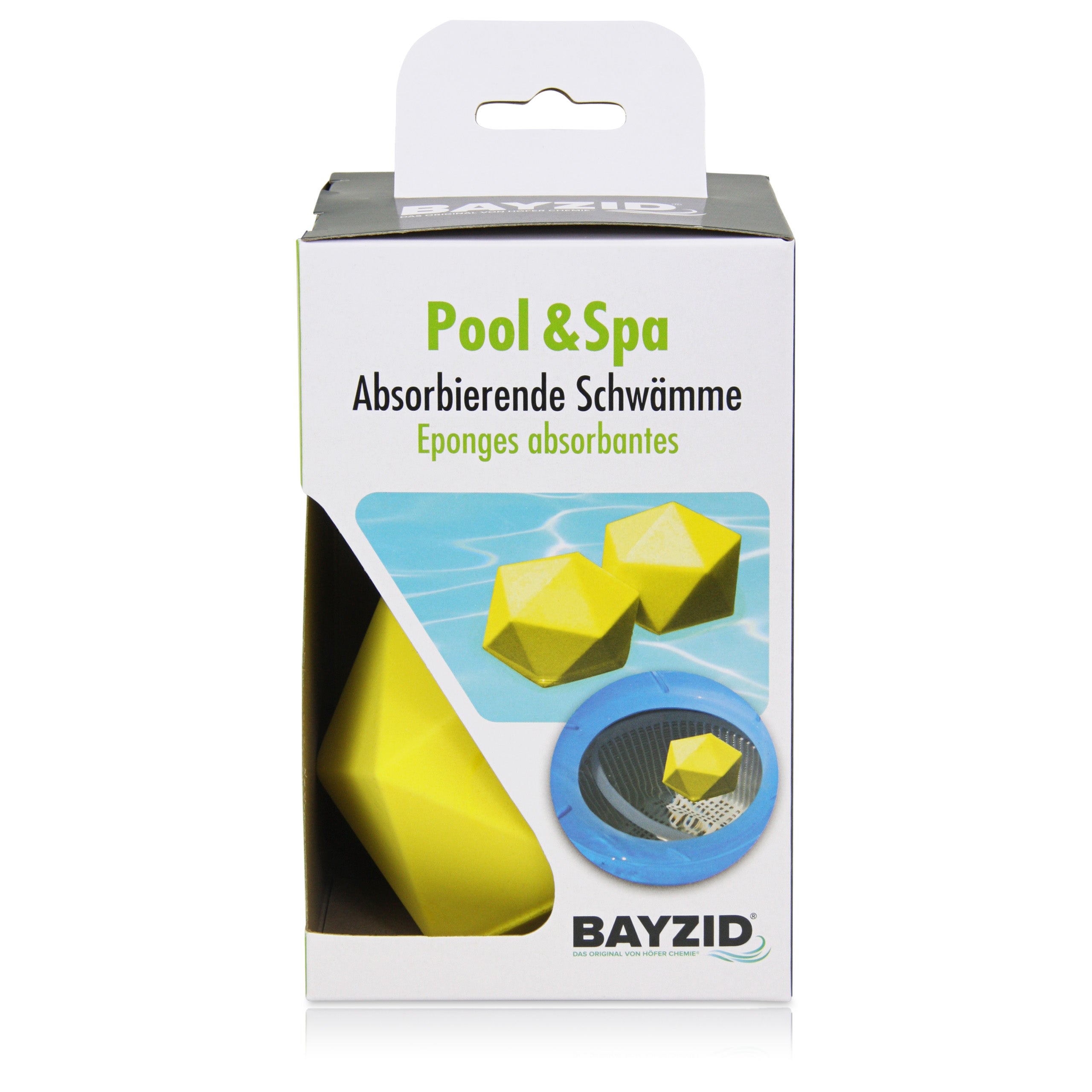 SGZIOO Öl-Absorber Schwämme Für Pool - 4 Stück - Wiederverwendbar - 6cm Durchmesser - Blau