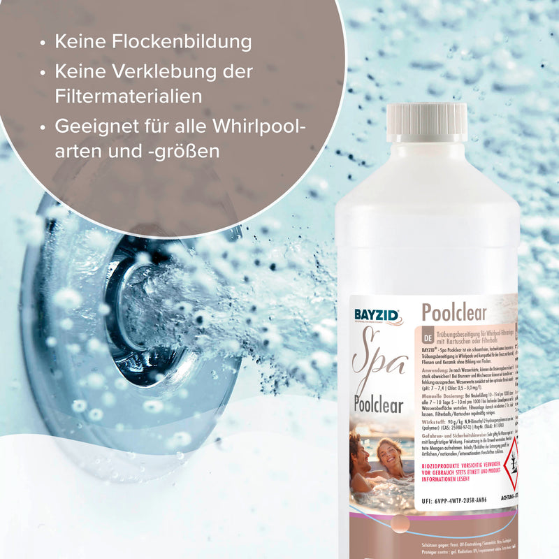 1L BAYZID® SPA Poolclear Trübungsbeseitigung - Höfer Chemie GmbH