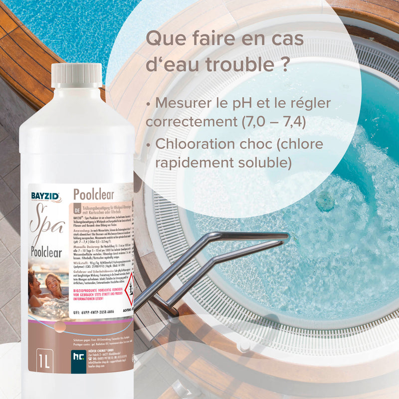 1L BAYZID® SPA Poolclear Trübungsbeseitigung - Höfer Chemie GmbH