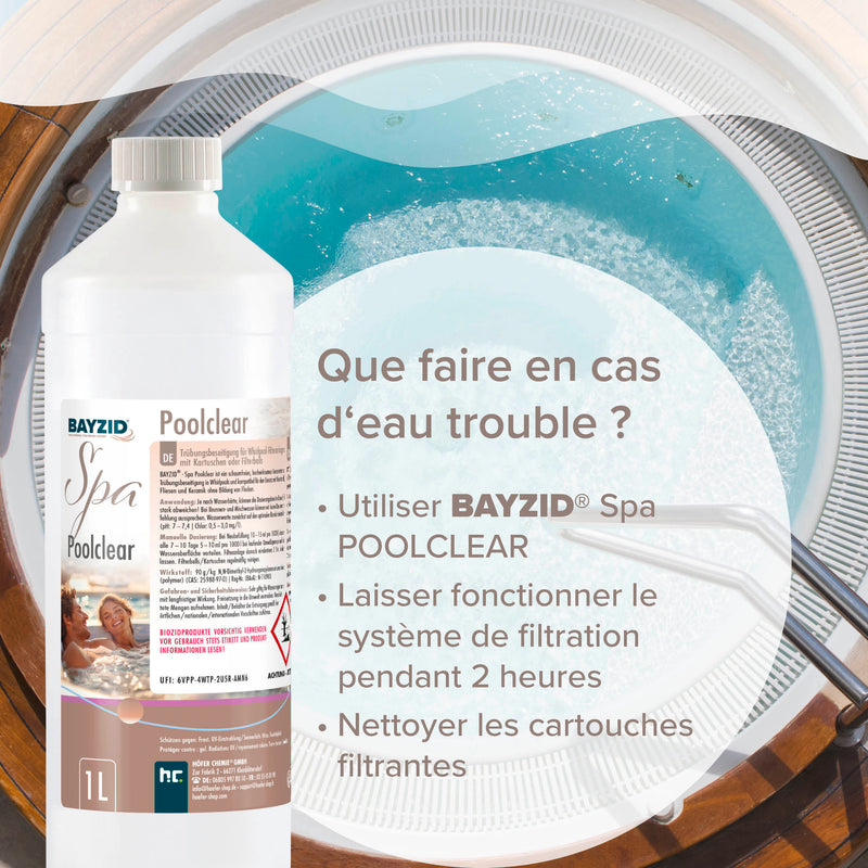 1L BAYZID® SPA Poolclear Trübungsbeseitigung - Höfer Chemie GmbH