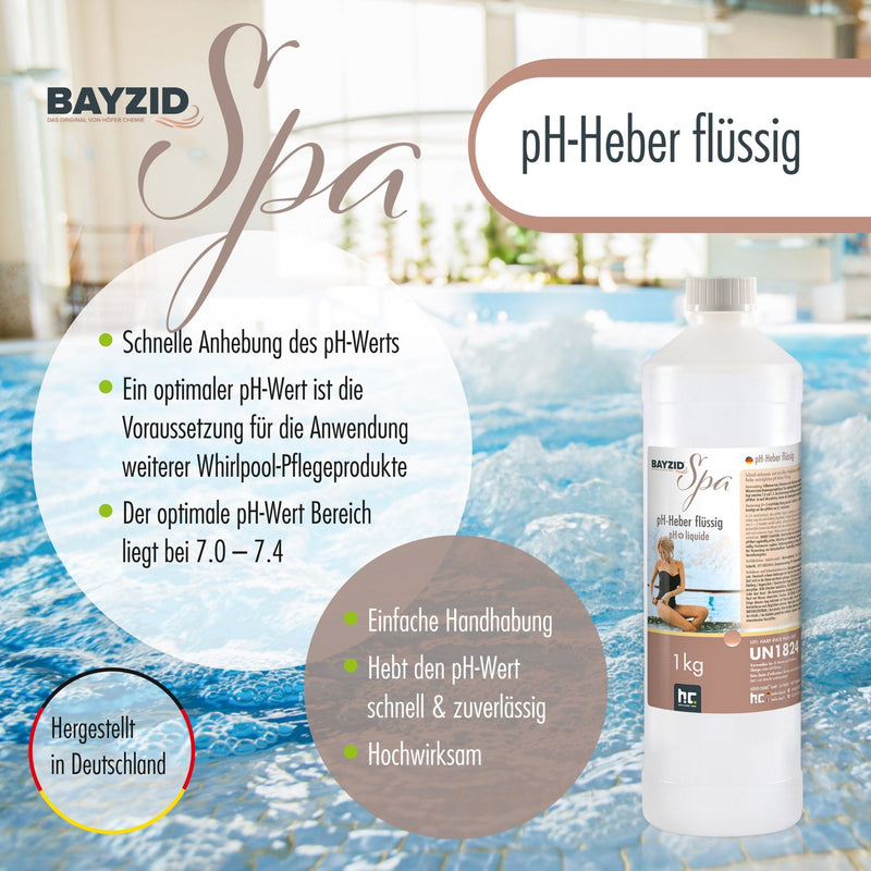 1 kg BAYZID® SPA pH Heber flüssig - Höfer Chemie GmbH
