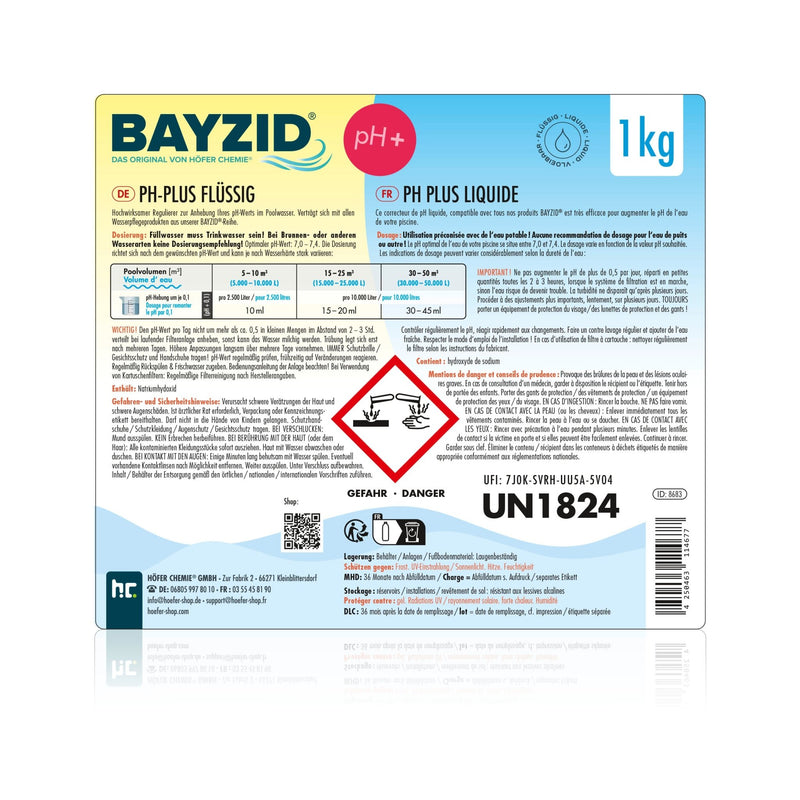 1 kg BAYZID® pH Heber flüssig - Höfer Chemie GmbH
