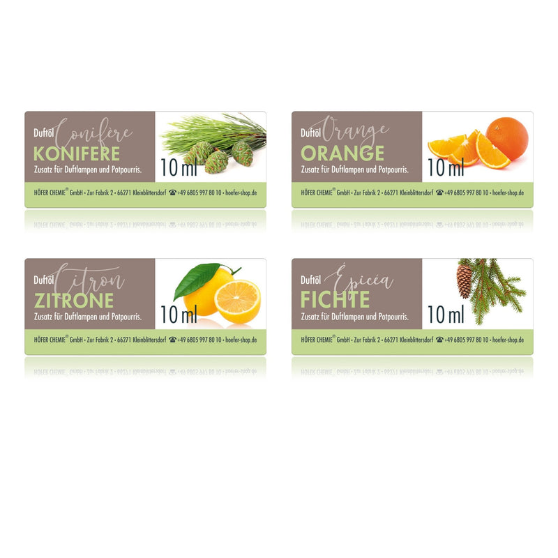 4 x 10 ml BAYZID® SPA Duftöl-Set Nr. 1