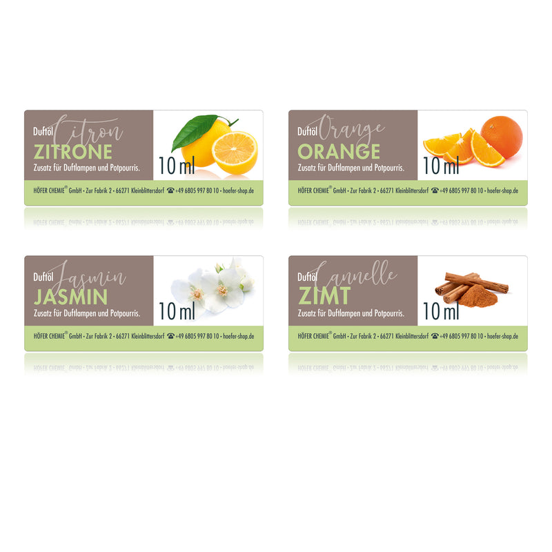 4 x 10 ml BAYZID® SPA Duftöl-Set Nr. 3