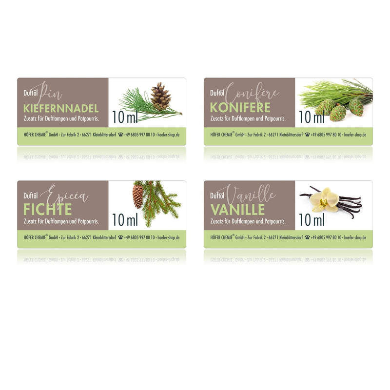 4 x 10 ml BAYZID® SPA Duftöl-Set Nr. 4