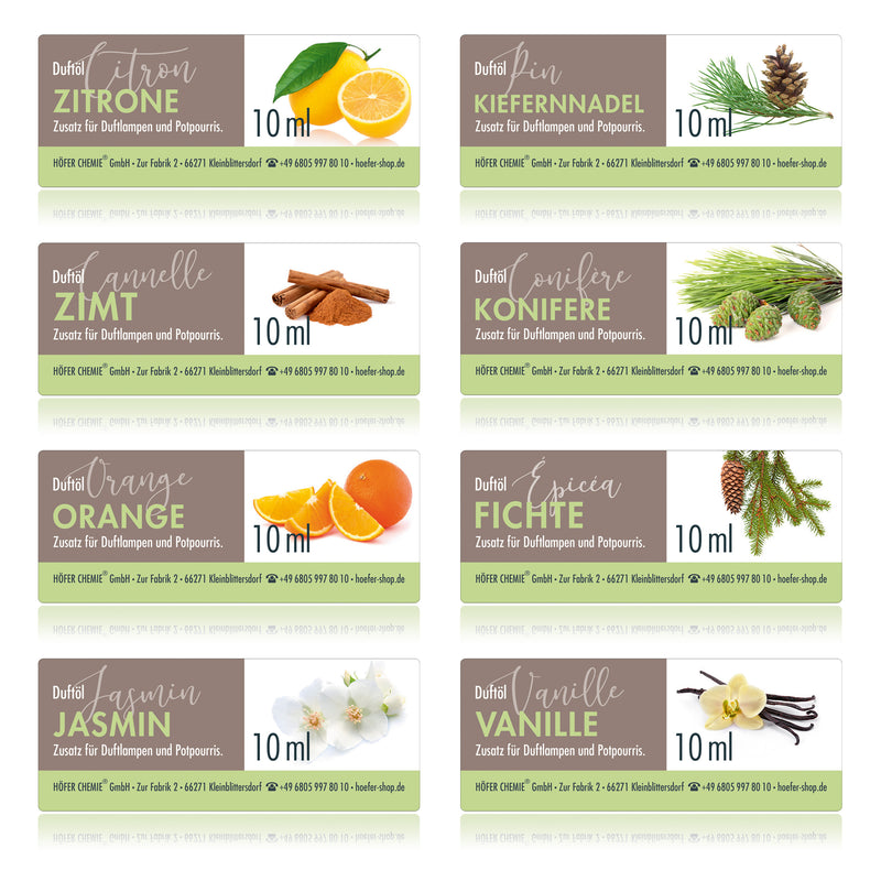 Huiles parfumées 8 x 10 ml - Set 5