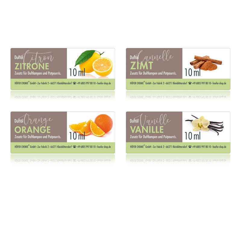 Huiles parfumées 4 x 10 ml - Set 6