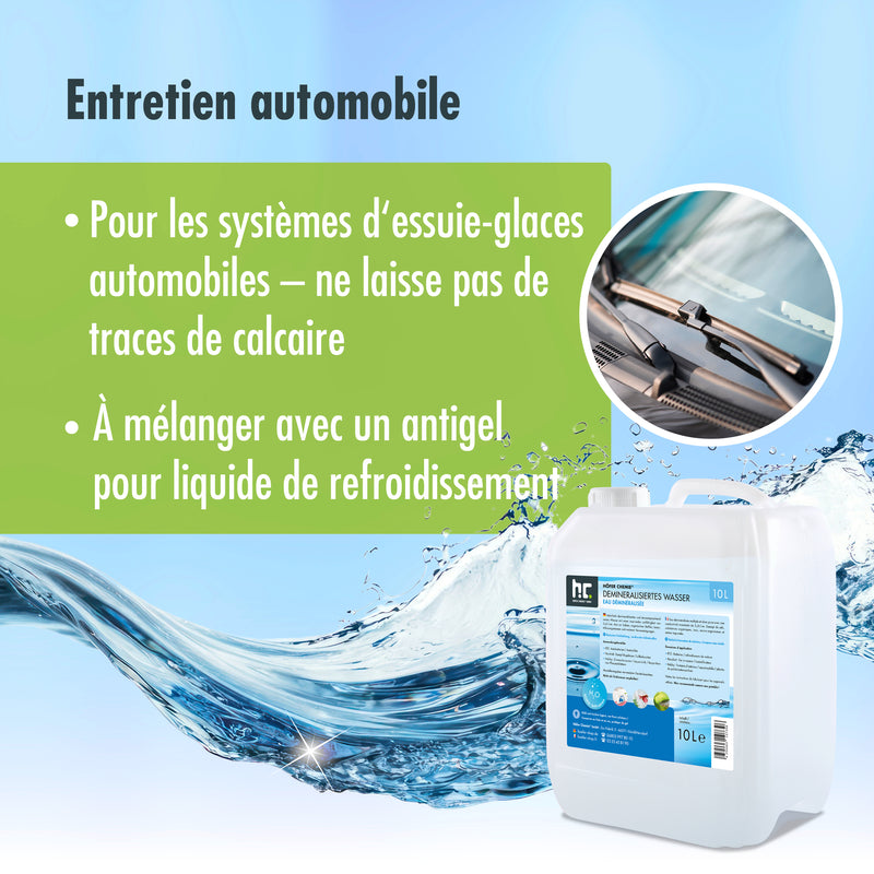 Eau déminéralisée Höfer Chemie® en bidon de 10 L