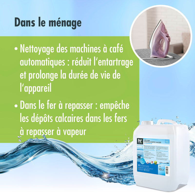Eau déminéralisée Höfer Chemie® en bidon de 10 L