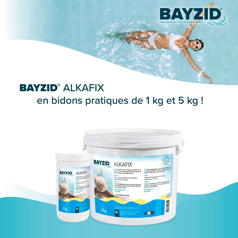 5 kg BAYZID® Alkafix zur Anhebung der Alkalinität (TA) in Eimer - Höfer Chemie GmbH