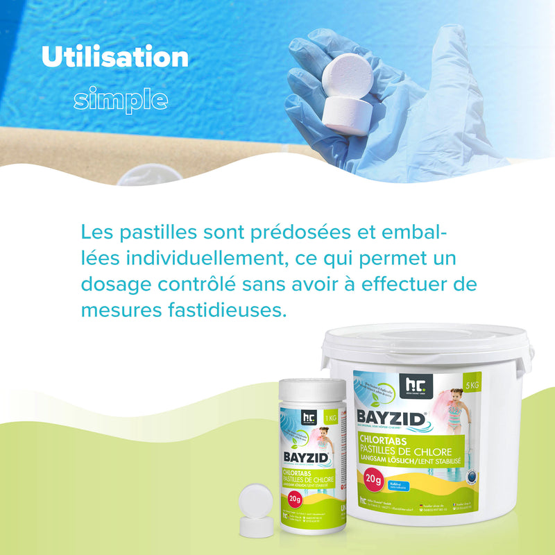 5 kg BAYZID® Chlortabs 20g langsam löslich im Eimer - Höfer Chemie GmbH