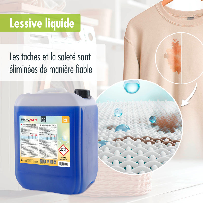 Lessive liquide Microactiv® en bidon de 10 L