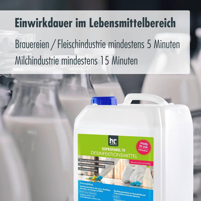 5 L Isopropanol 70 - Desinfektionsmittel für Oberflächen - Höfer Chemie GmbH
