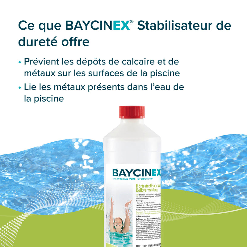 1 L BAYCINEX® Härtestabilisator zur Kalkvermeidung in Flaschen - Höfer Chemie GmbH