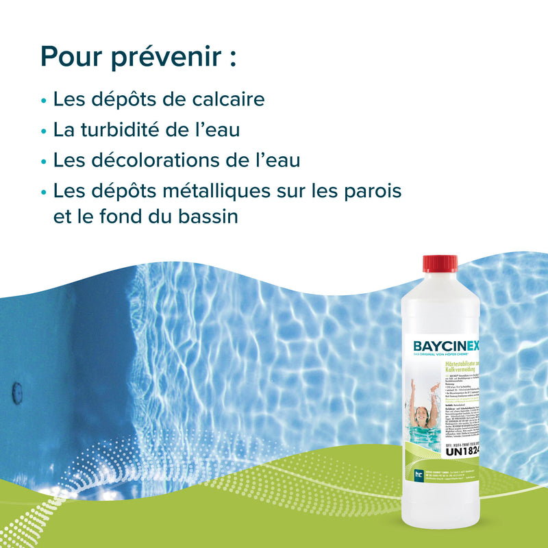 1 L BAYCINEX® Härtestabilisator zur Kalkvermeidung in Flaschen - Höfer Chemie GmbH