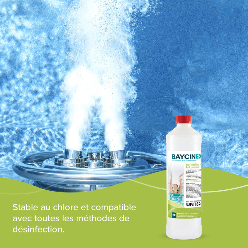 1 L BAYCINEX® Härtestabilisator zur Kalkvermeidung in Flaschen - Höfer Chemie GmbH